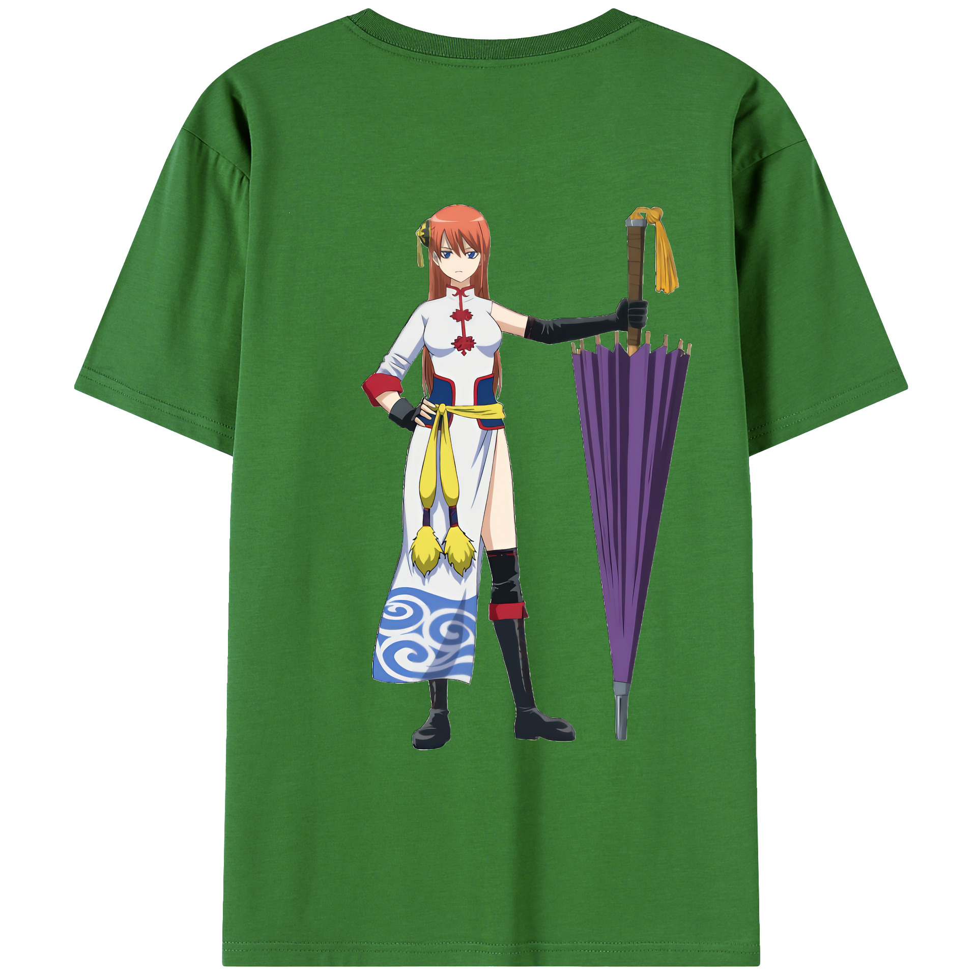 （画像用） ぎんたま 坂田銀時（さかたぎんとき） 神楽 志村新八（しむら しんぱち） GINTAMA Sakata Gintoki Kagura Shimura Shinpachi レディース半袖Tシャツ(バックプリント)